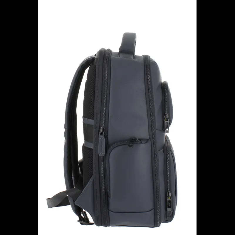 Piquadro -Zaino porta pc da 15,6 in tessuto impermeabile, Blu