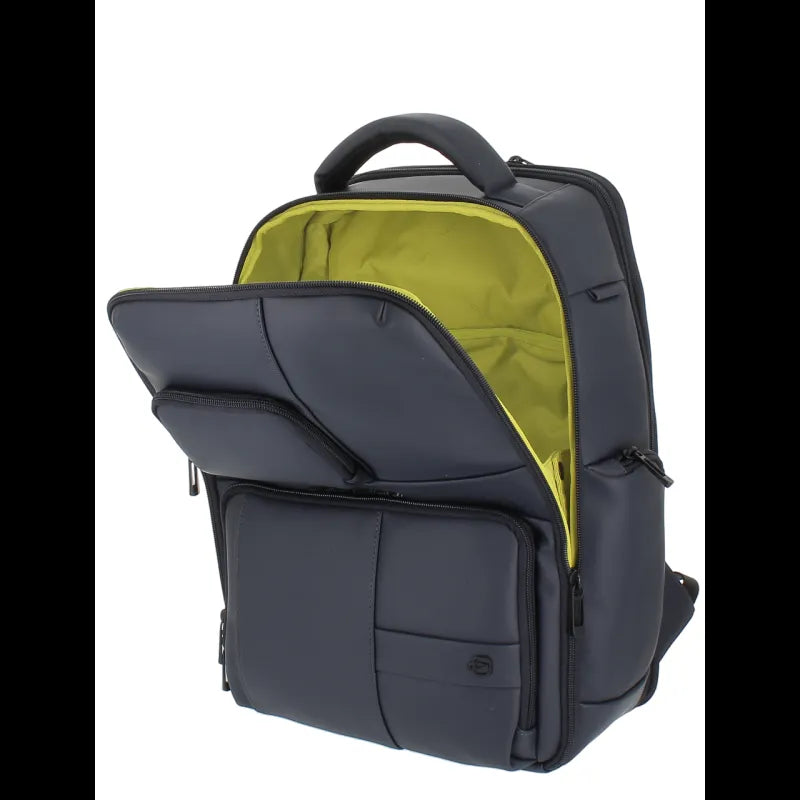 Piquadro -Zaino porta pc da 15,6 in tessuto impermeabile, Blu