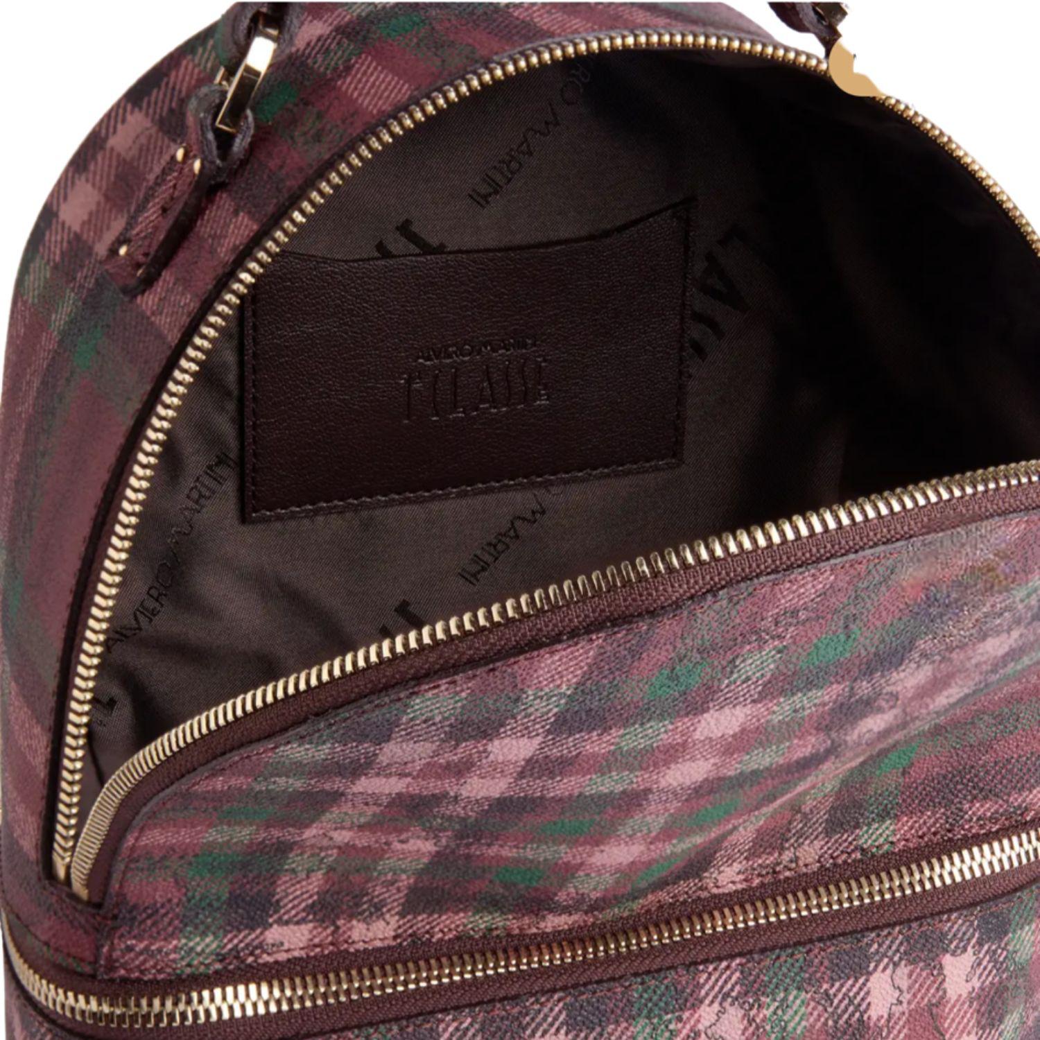Alviero Martini - Zaino tartan dream Rosso Acero