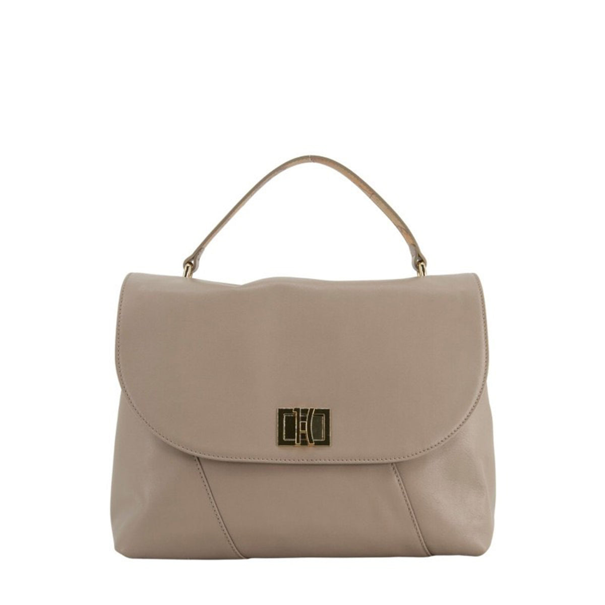 Alviero Martini - Borsa a mano con tracolla in pelle nappata, Grigio