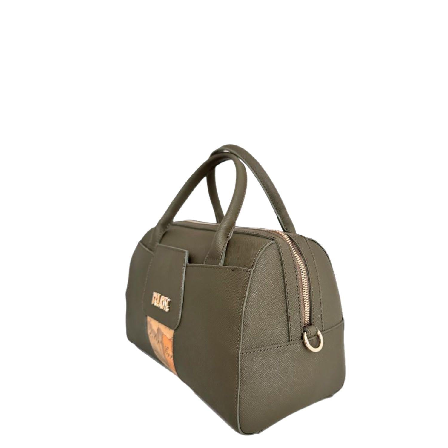 Bauletto con tracolla, Verde