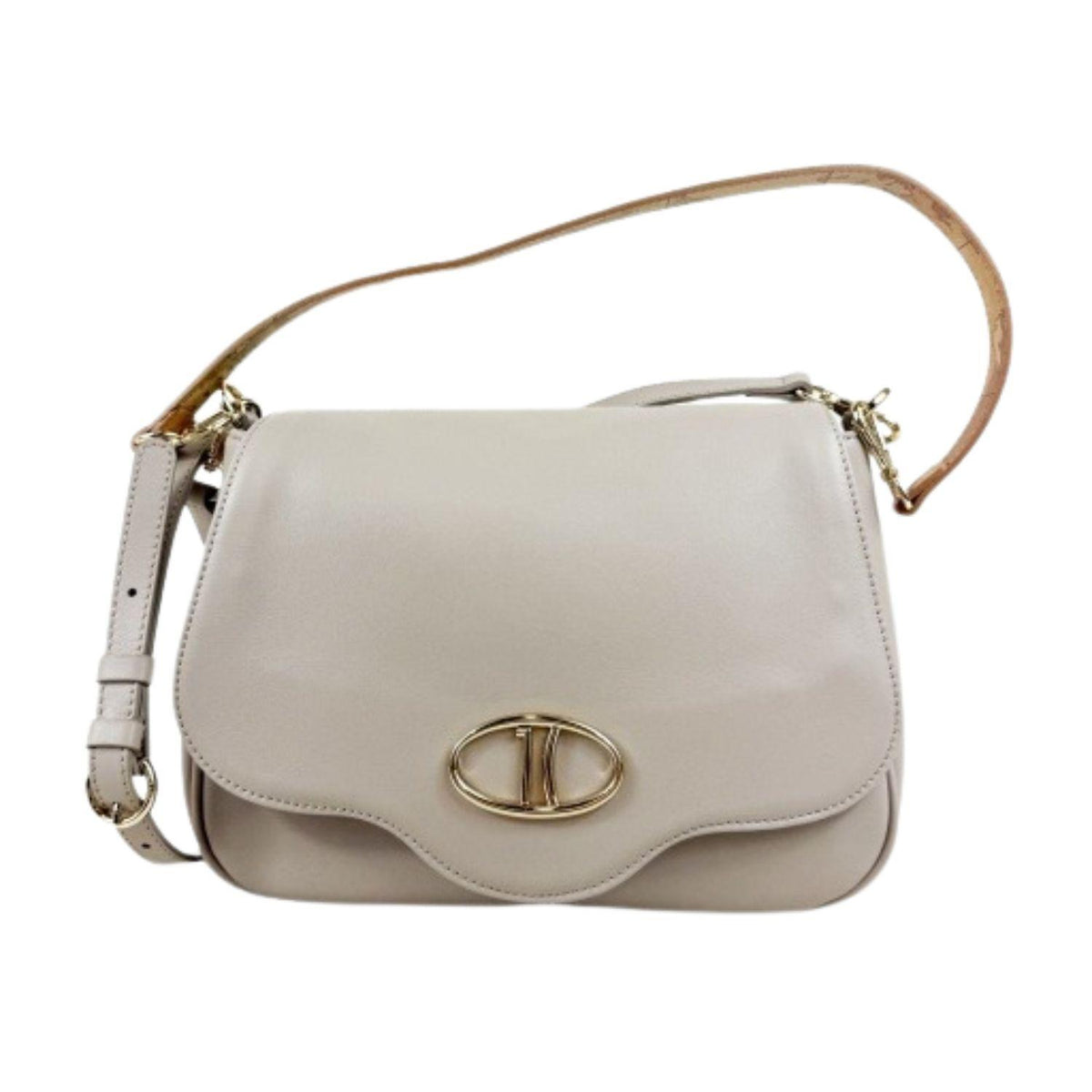 Alviero Martini - Brave Messanger Media in Pelle , Grigio Ghiaccio