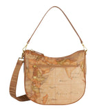 Sottospalla con tracolla geo Soft, Beige