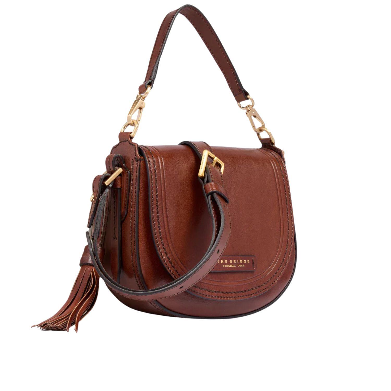 The Bridge - Borsa a mano e tracolla in pelle linea Pearldistrict, Marrone