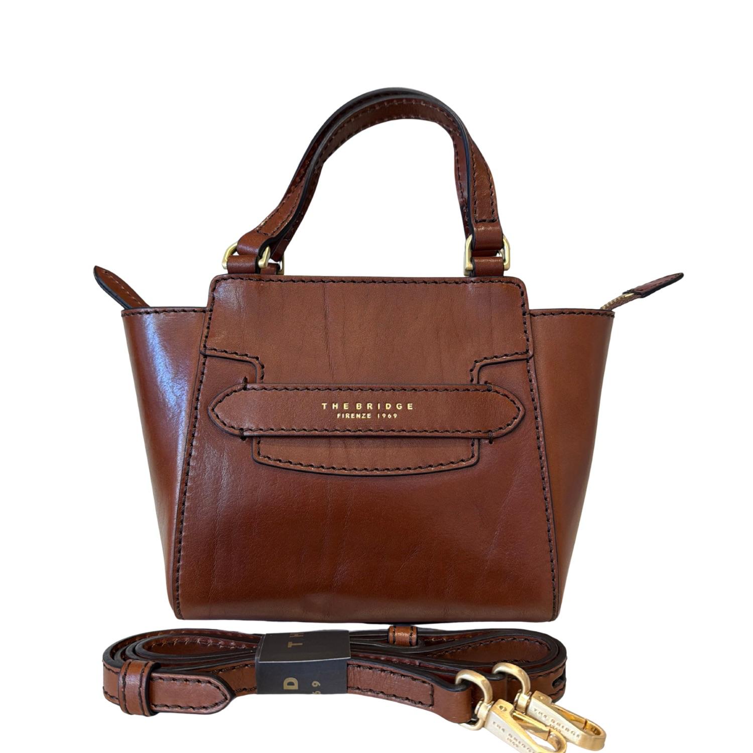 The bridge - Borsa a mano con tracolla linea Lucrezia, Marrone
