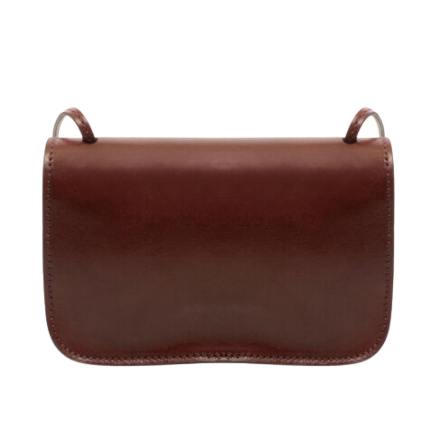 The Bridge - Tracollina in pelle linea rustici, Mogano