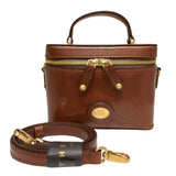 The Bridge - Tracollina vanity in pelle, Marrone