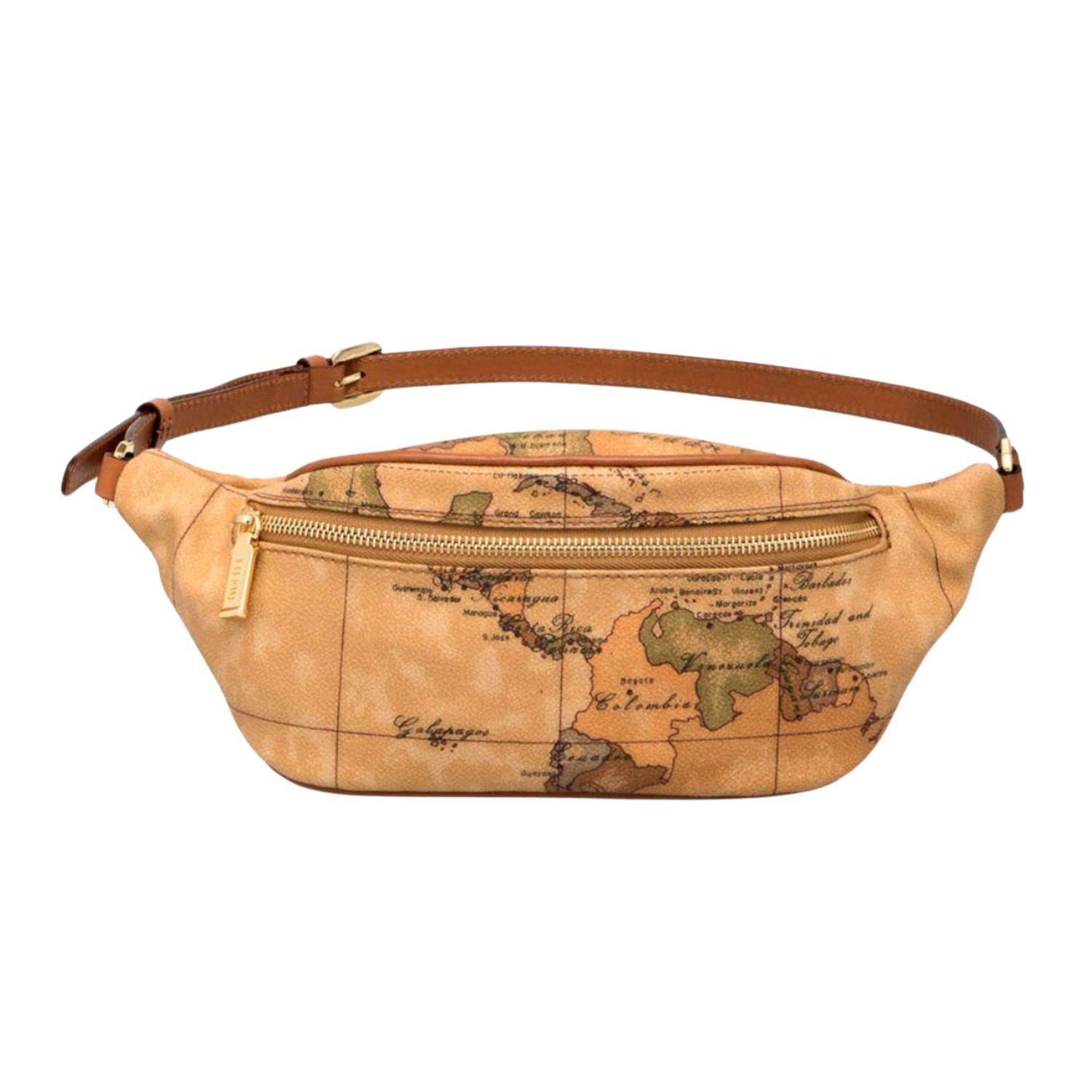 ALVIERO MARTINI - D011 Marsupio con fibbia logata Geo Classic, Beige