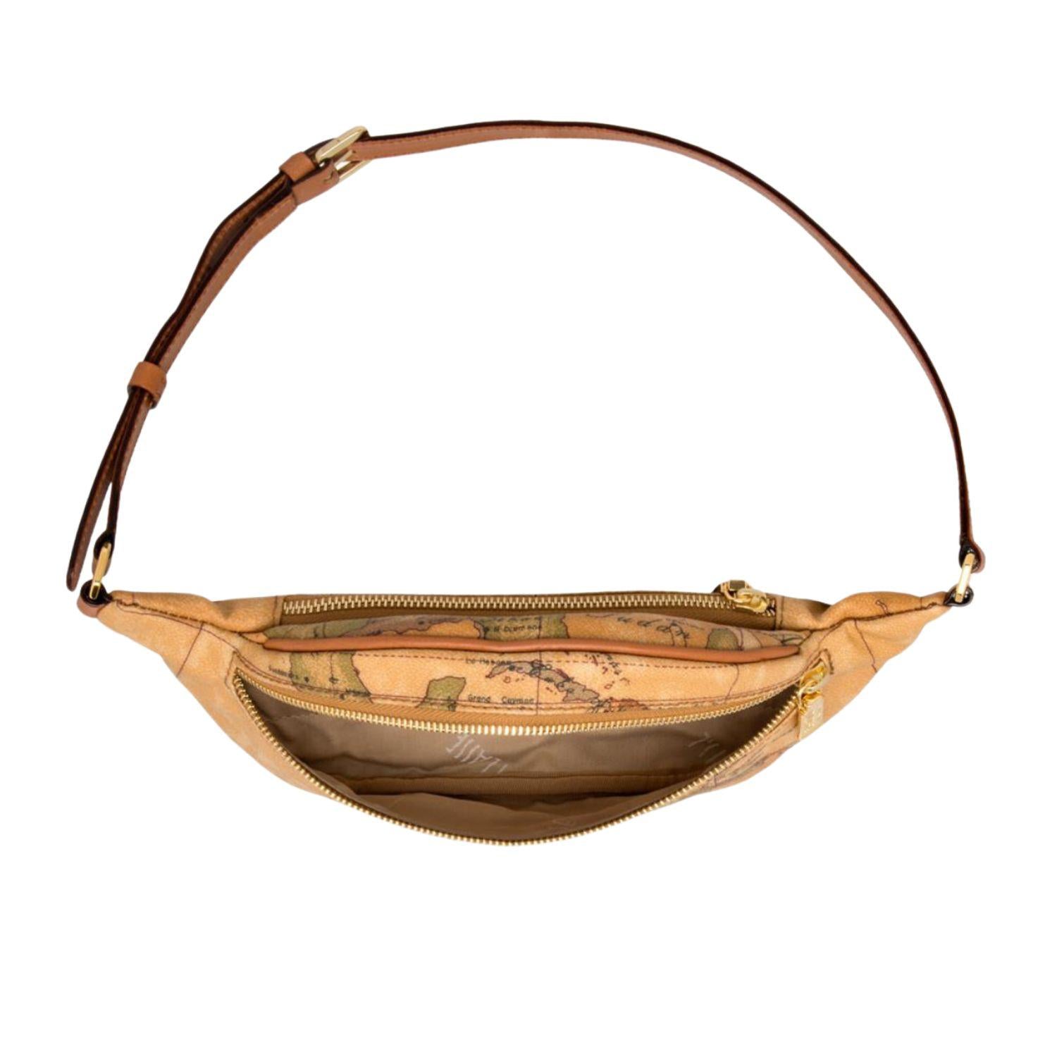 ALVIERO MARTINI - D011 Marsupio con fibbia logata Geo Classic, Beige