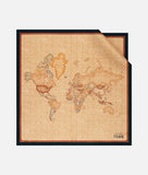 ALVIERO MARTINI 1a CLASSE - Foulard Geo Classic in seta 70 x 70 Nero