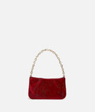 ALVIERO MARTINI - Moments Bag pochette con tracolla e catena, Rosso