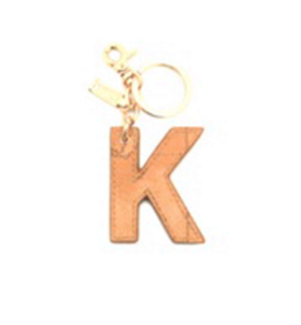 ALVIERO MARTINI 1a CLASSE - Portachiavi Charm Lettera K Naturale Beige