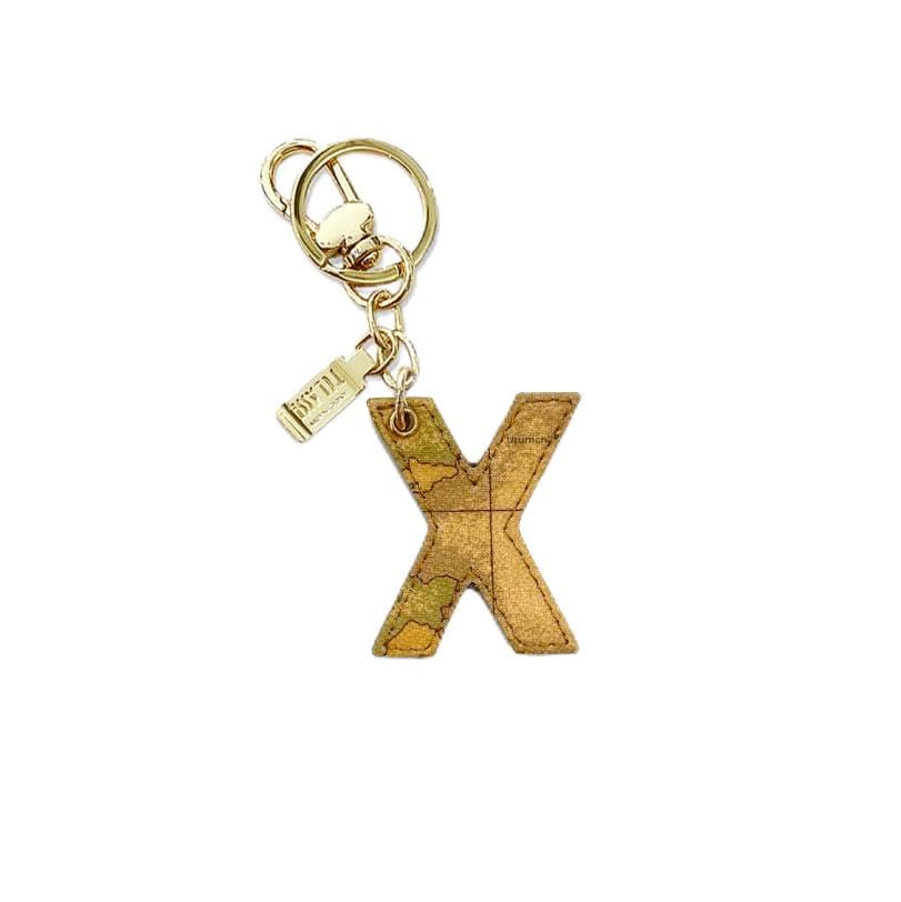 ALVIERO MARTINI 1a CLASSE - Portachiavi Charm Lettera X Naturale Beige