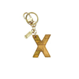 ALVIERO MARTINI 1a CLASSE - Portachiavi Charm Lettera X Naturale Beige