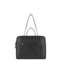 PIQUADRO - Borsa donna porta pc tre scomparti in pelle, Nera