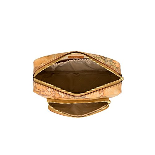 ALVIERO MARTINI 1? CLASSE - Beauty case grande doppia zip Geo Classic M035 Beige