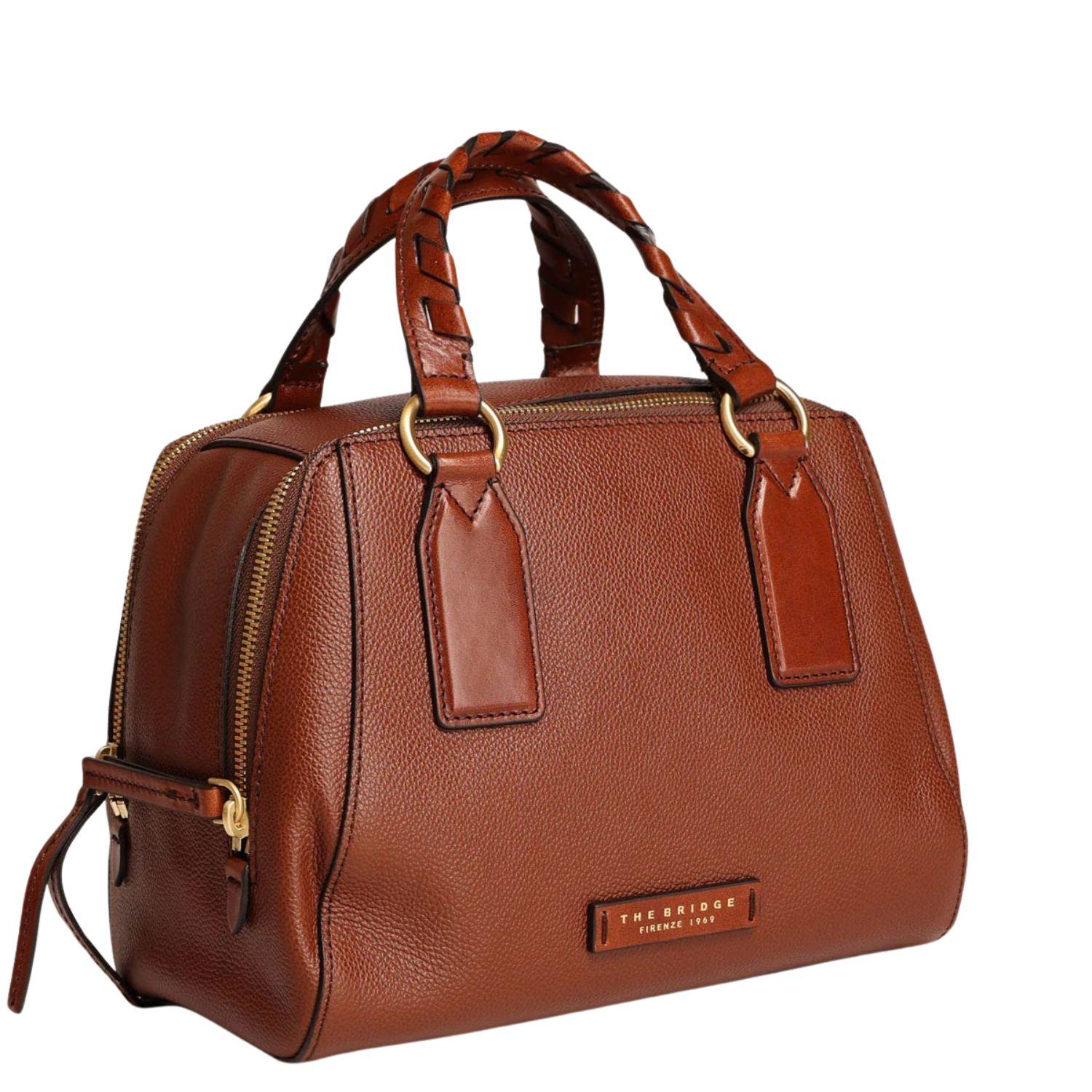 The B ridge - Bauletto in pelle Ines, Marrone