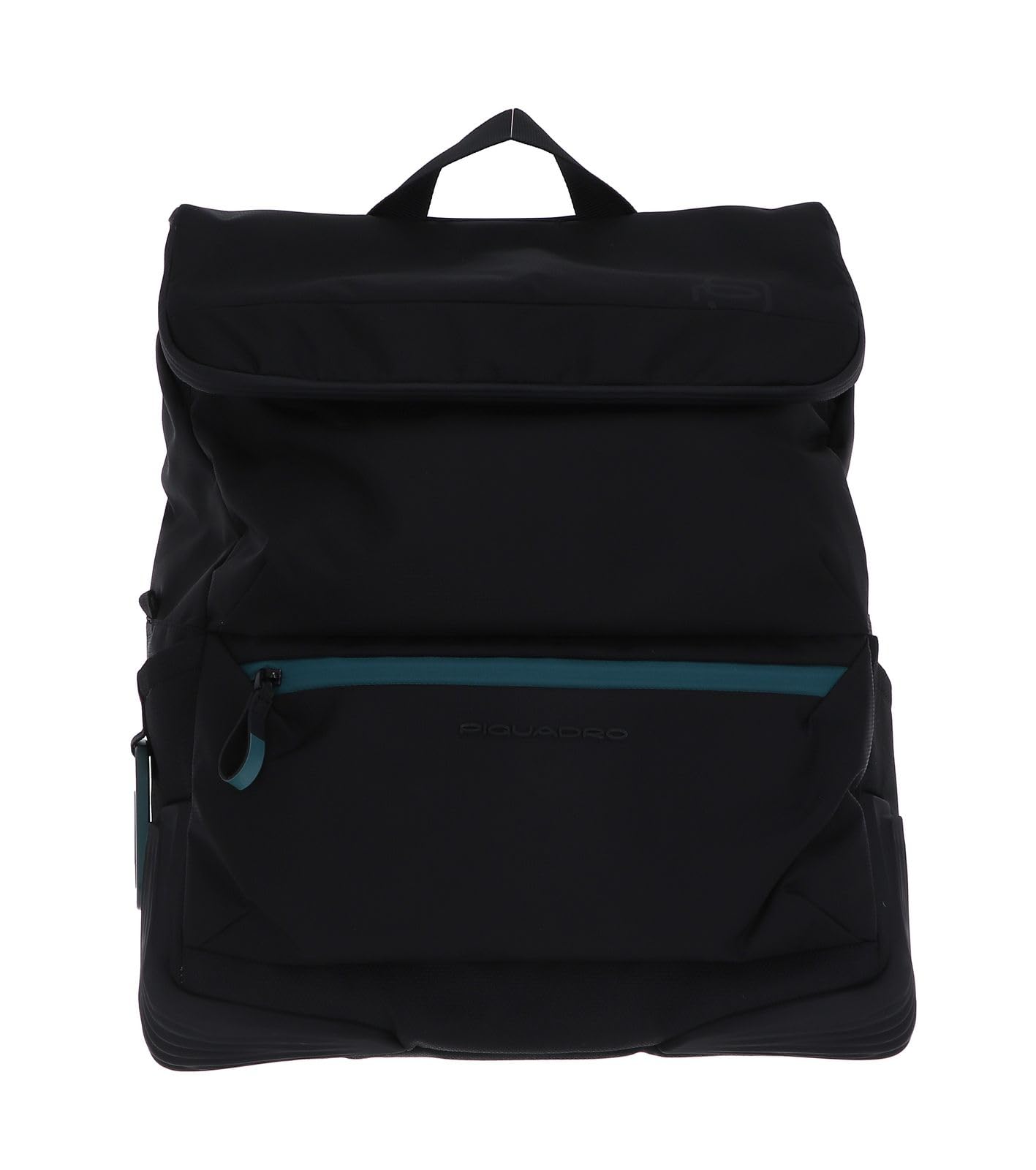 PIQUADRO - Zaino in tessuto riciclato porta pc 15.6, Nero