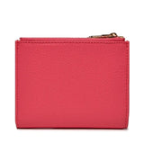 PATRIZIA PEPE - Portafoglio piccolo doppia zip in pelle martellata Ciclamino