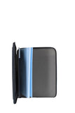 PIQUADRO - Portablocco Formato A4 in Tessuto e Pelle P16, Blu