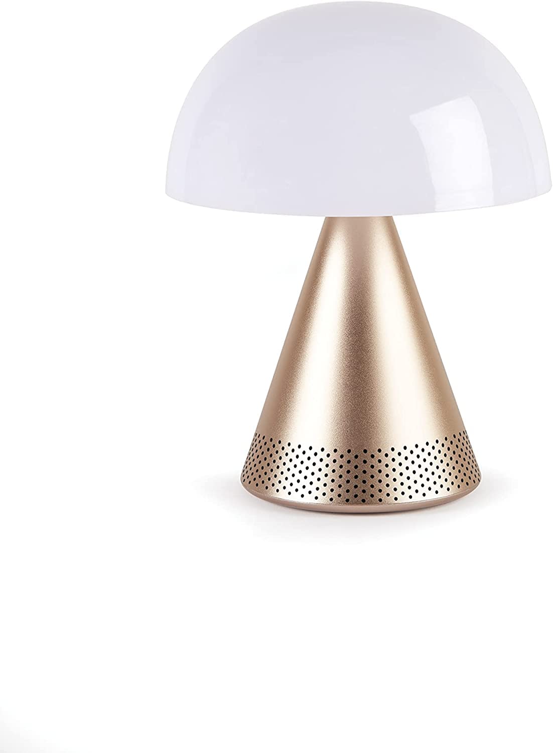 Lexon - Lampada led con cassa Bluetooth MINA L, Oro
