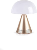 Lexon - Lampada led con cassa Bluetooth MINA L, Oro