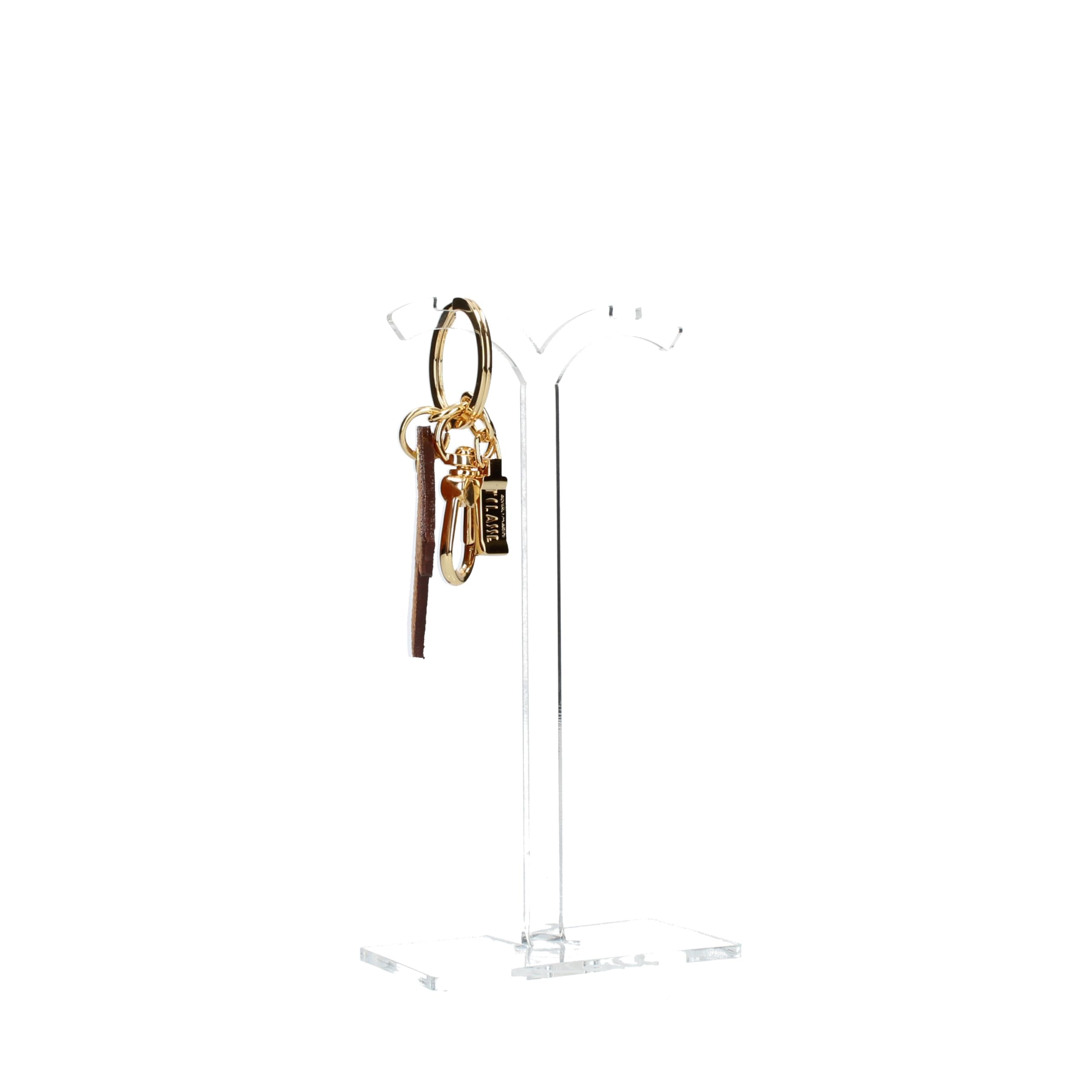 ALVIERO MARTINI - Portachiavi Charm Lettera T Naturale, Beige