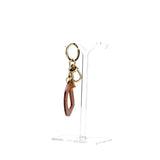 ALVIERO MARTINI 1a CLASSE - Portachiavi Charm Lettera D Naturale Beige