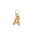 ALVIERO MARTINI - Portachiavi Charm Lettera A Naturale, Beige