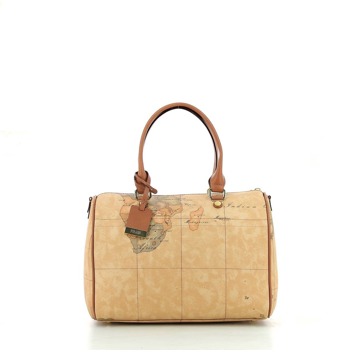 ALVIERO MARTINI 1? CLASSE - Borsa media a bauletto con tracolla Geo Classic D080 Beige