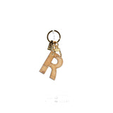 ALVIERO MARTINI - Portachiavi Charm Lettera R Naturale, Beige