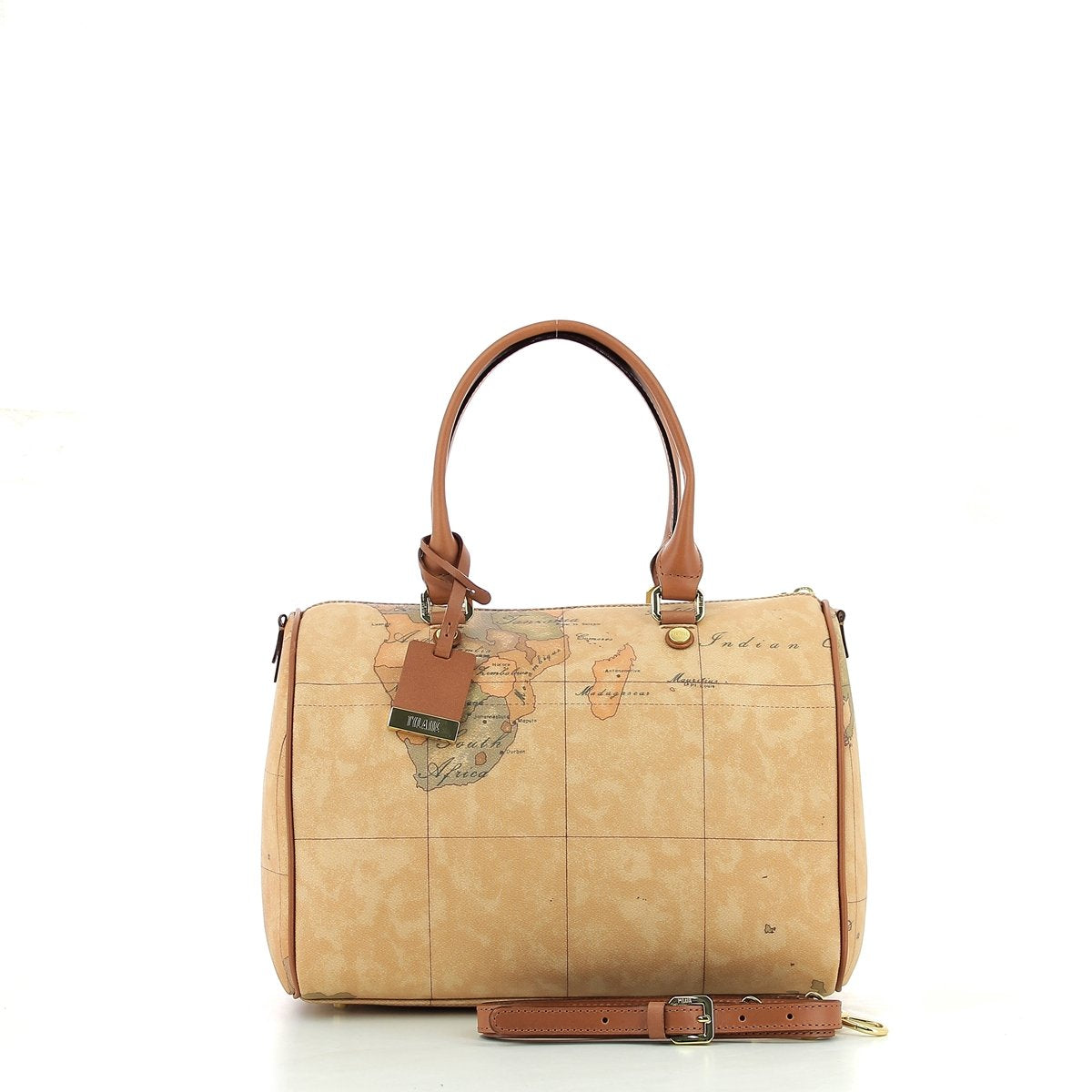 Alviero Martini - Borsa media a bauletto con tracolla Geo Classic D080, Beige