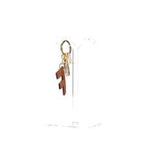ALVIERO MARTINI 1a CLASSE - Portachiavi Charm Lettera F Naturale Beige