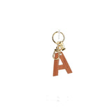 ALVIERO MARTINI 1a CLASSE - Portachiavi Charm Lettera A Naturale Beige