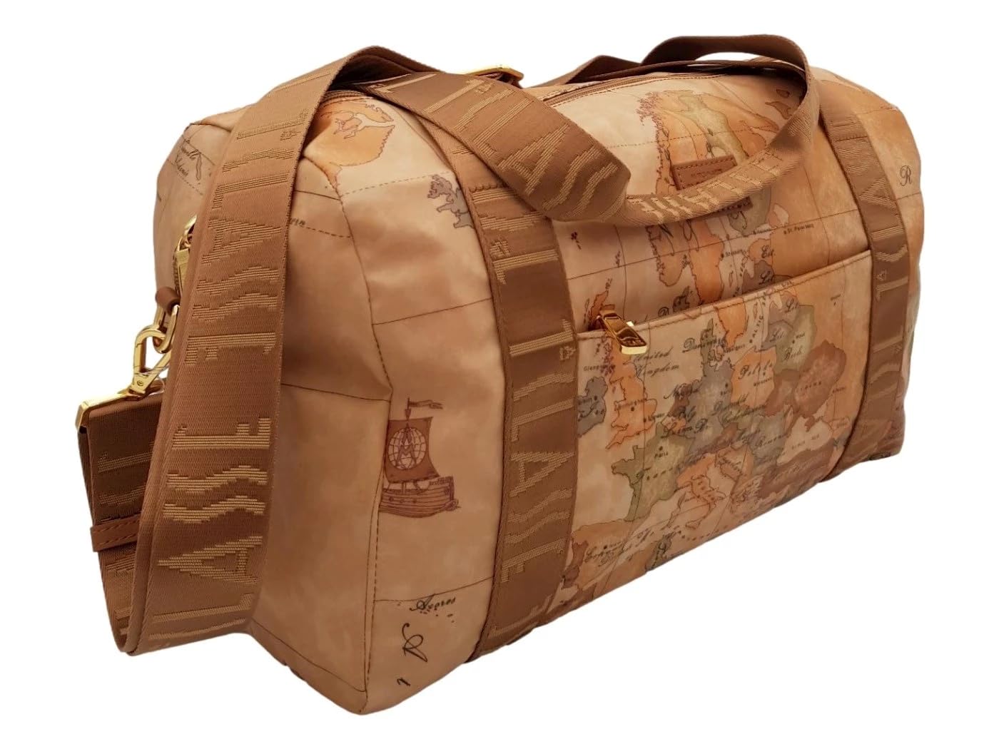 ALVIERO MARTINI 1a CLASSE - Geo Soft borsone bagaglio a mano Beige