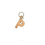 ALVIERO MARTINI 1a CLASSE - Portachiavi Charm Lettera P Naturale Beige