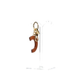 ALVIERO MARTINI - Portachiavi Charm Lettera C Naturale, Beige