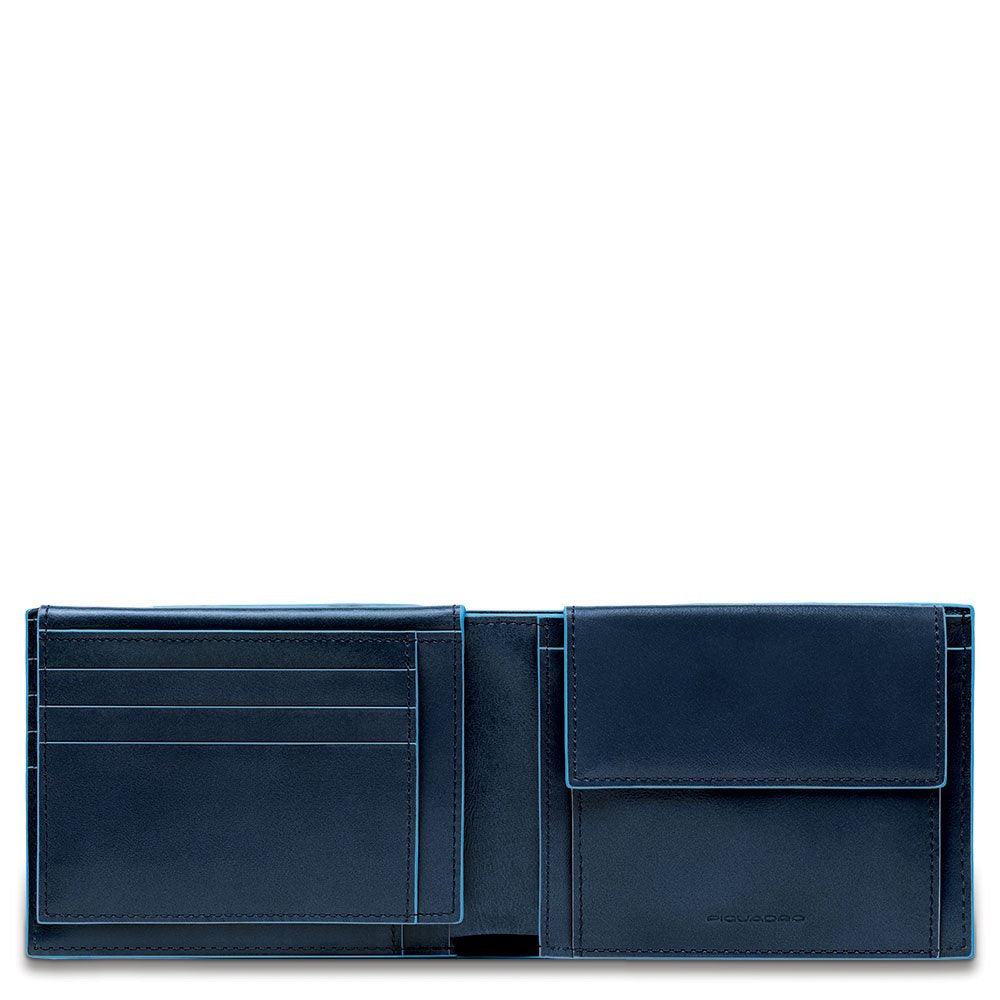 PIQUADRO - Portafoglio uomo con patta linea Blue Square , Blu2