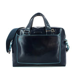 PIQUADRO - Cartella due manici in pelle Blue Square Blu