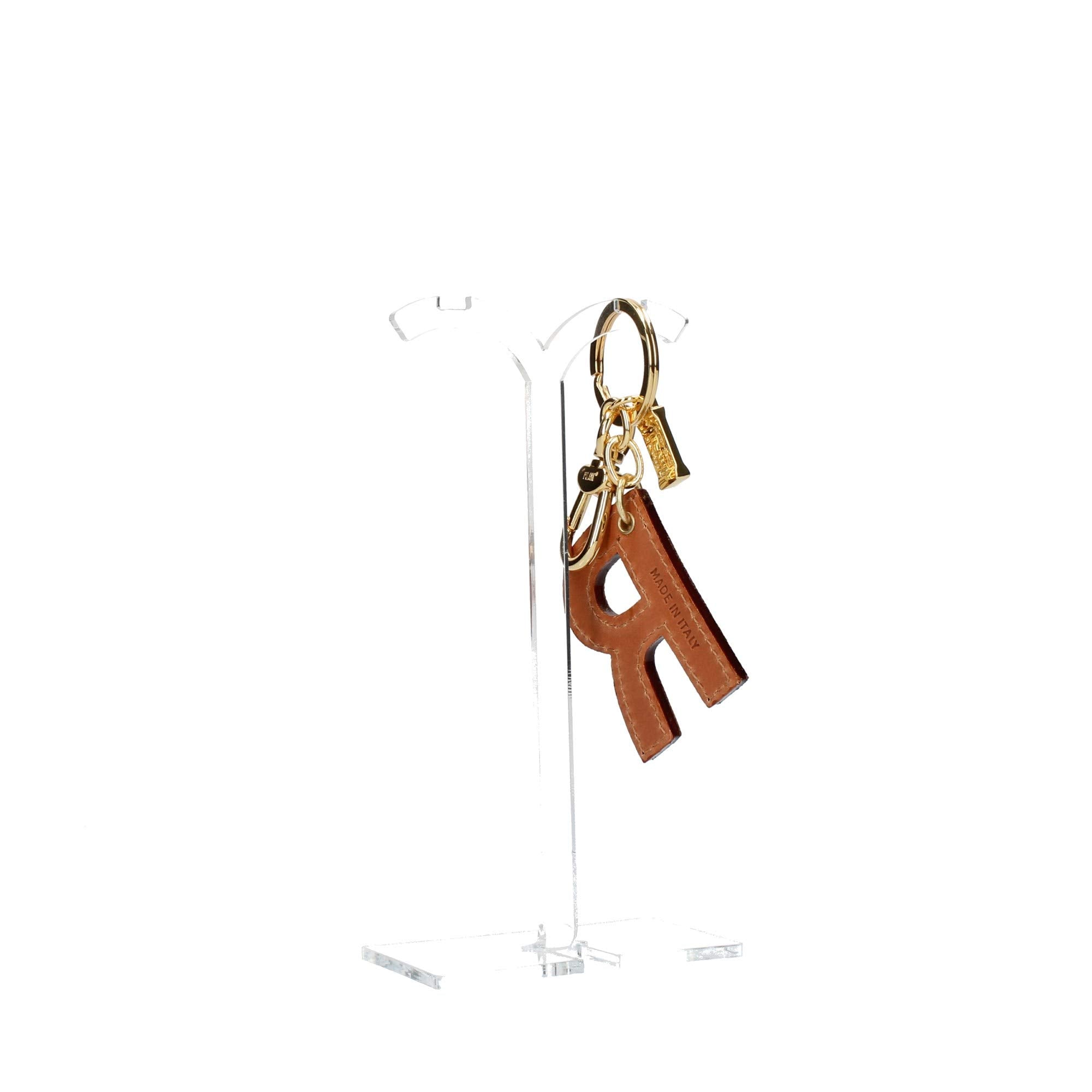 ALVIERO MARTINI - Portachiavi Charm Lettera R Naturale, Beige