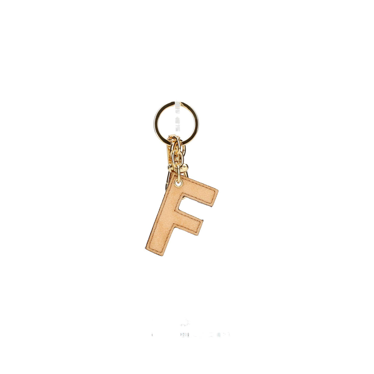 ALVIERO MARTINI 1a CLASSE - Portachiavi Charm Lettera F Naturale Beige