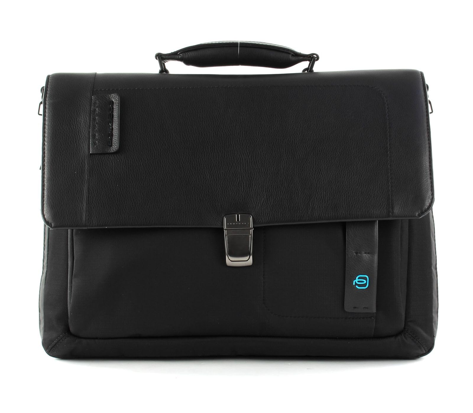 PIQUADRO - Cartella porta computer 15 espandibile con patta P16 Nero