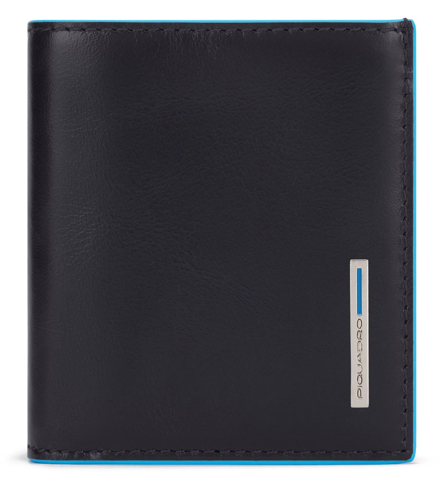 PIQUADRO - Portafoglio uomo verticale con portamonete, Nero