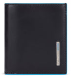 PIQUADRO - Portafoglio uomo verticale con portamonete, Nero