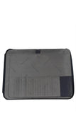 PIQUADRO - Portablocco Formato A4 in Tessuto e Pelle P16, Blu
