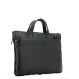 PIQUADRO - Cartella sottile per laptop 15,6 e iPad Pro 12,9 Black Square, Nero