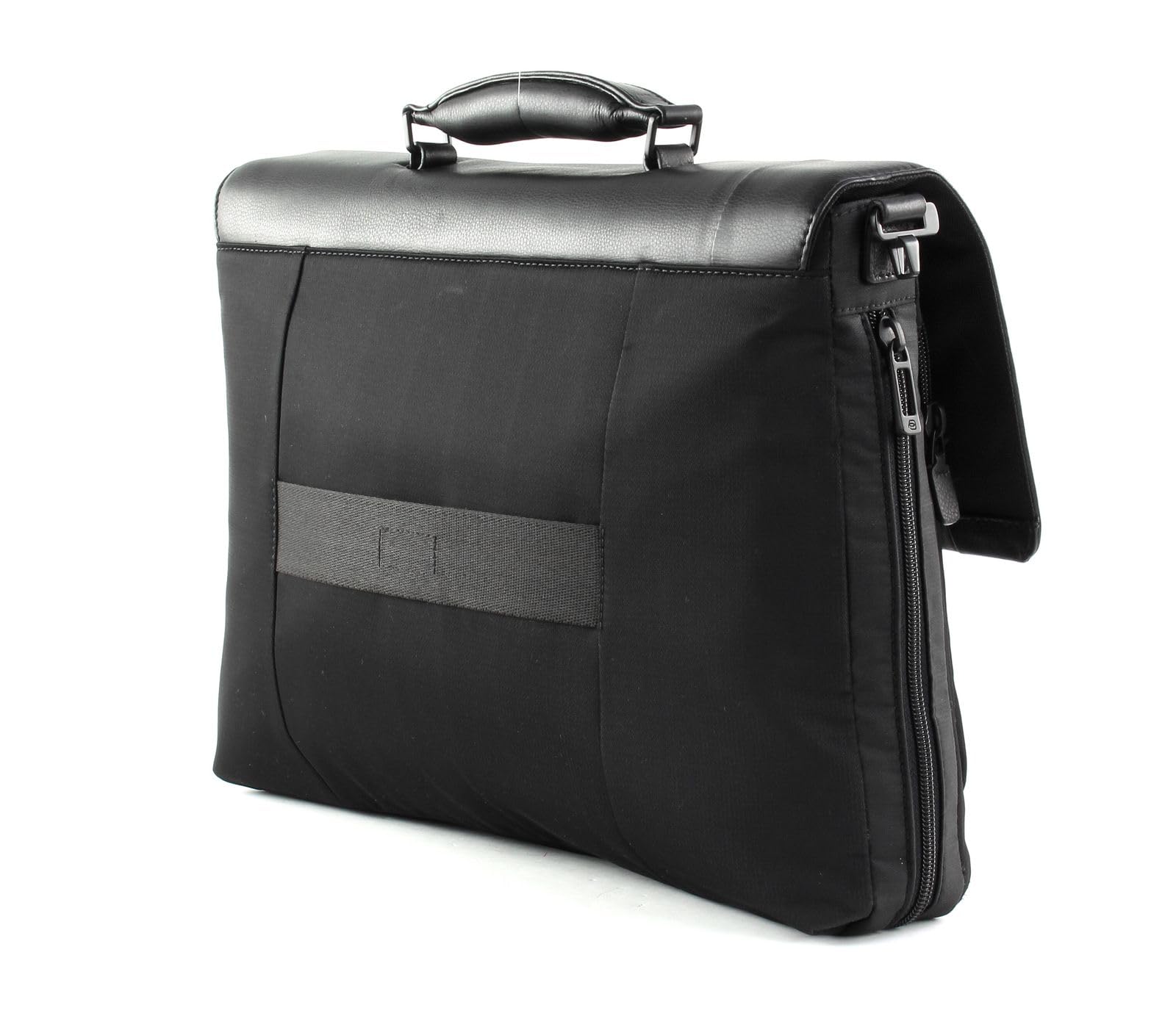 PIQUADRO - Cartella porta computer 15 espandibile con patta P16 Nero