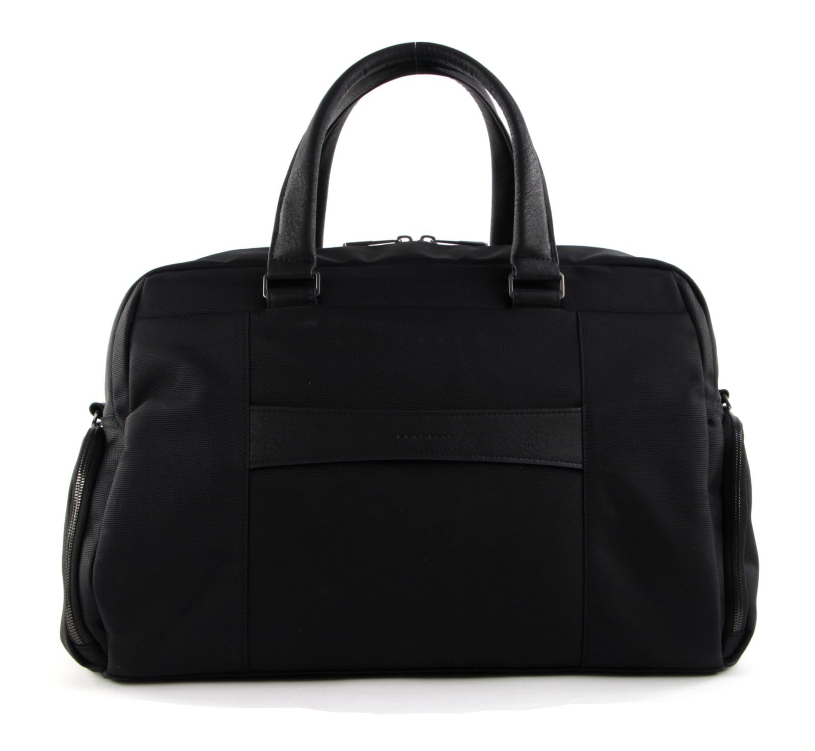 PIQUADRO - Borsone in tessuto e pelle Brief2 Nero