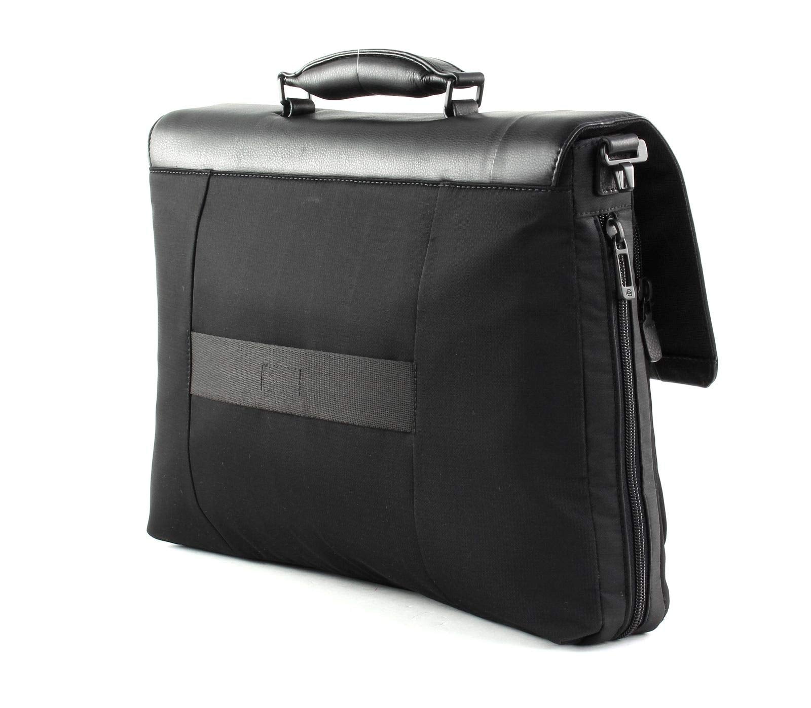 PIQUADRO - Cartella porta computer 15 espandibile con patta P16 Nero