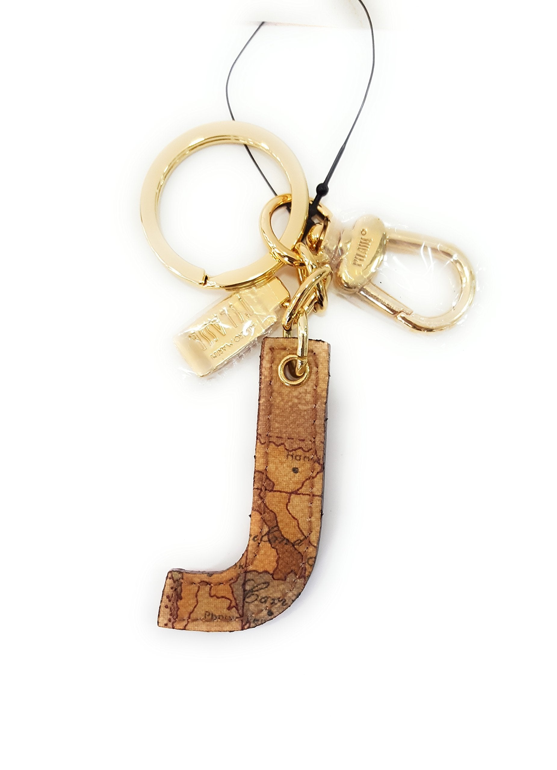 ALVIERO MARTINI 1a CLASSE - Portachiavi Charm Lettera J Naturale Beige
